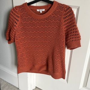 Madewell Atwater Crochet Sweater Tee